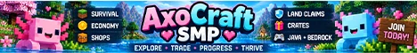 AxoCraft SMP banner