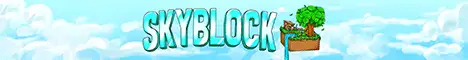 Skyblock server banner